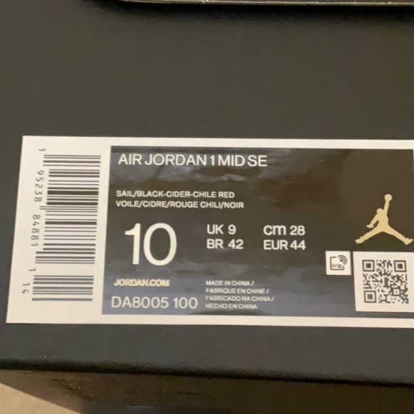 Air Jordan 1 Mid SE Brushstroke Paint Splatter - Picture 9 of 9